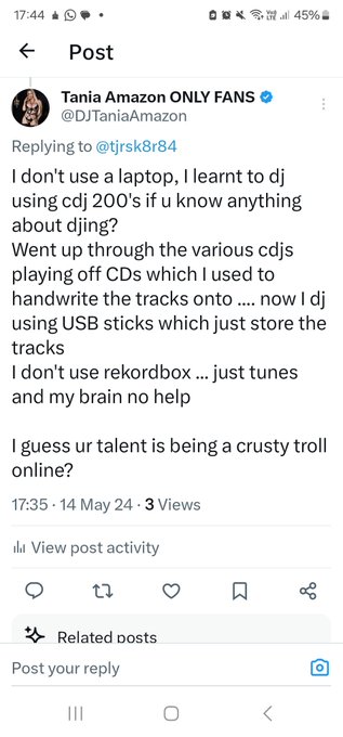 Love a troll ... 😂 https://t.co/sZDqtxex9u<a href="/tag/boobs"class="tags"><span>#boobs</span></a><a href="/tag/bigtits"class="tags"><span>#bigtits</span></a><a href="/tag/faketits"class="tags"><span>#faketits</span></a>