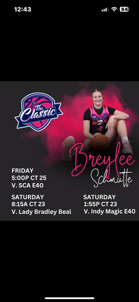 BreyleeSchmutte's tweet photo. Come watch us play this weekend!! @W2N_WBB #Where2Next https://t.co/HLi61xf1FJ