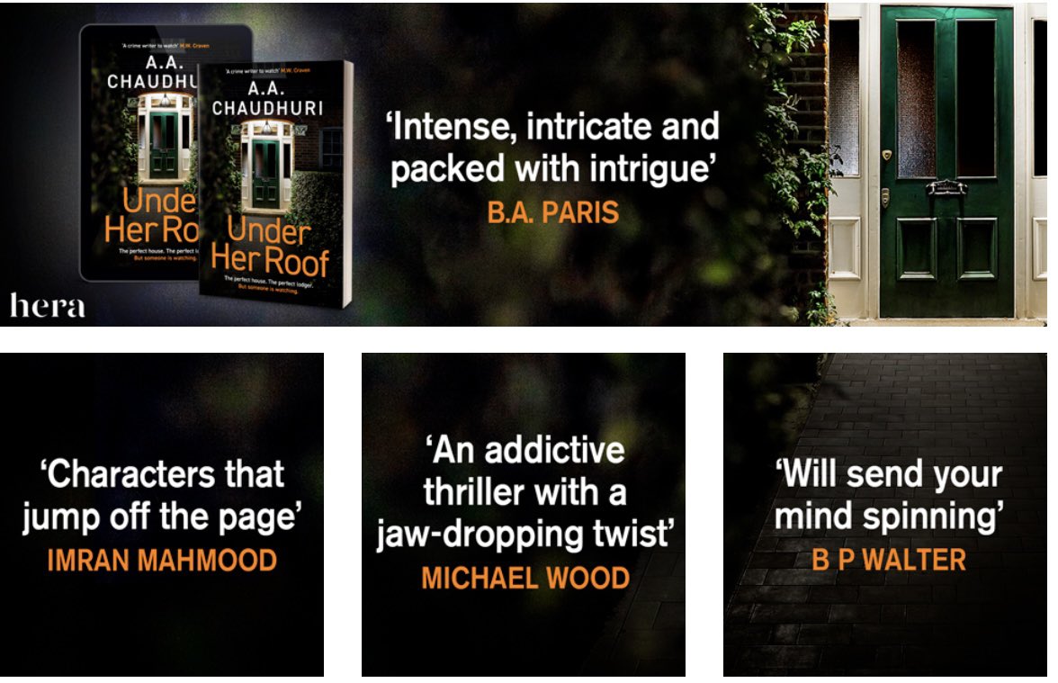 These cracking quotes have appeared on the Amazon retail page for #UnderHerRoof which can only mean one thing: we’re getting close to publication! Huge thanks to these and all the other incredible authors who’ve taken the time to read and review it 💚 geni.us/3xoYY