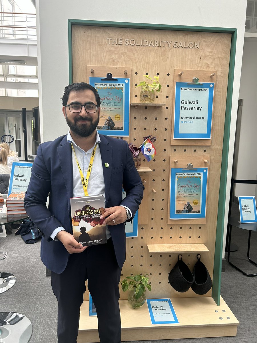 A huge thank you to @GulwaliP for coming along to our fostering event today at Barclays in Northampton to raise awareness during Foster Care Fortnight 🧡