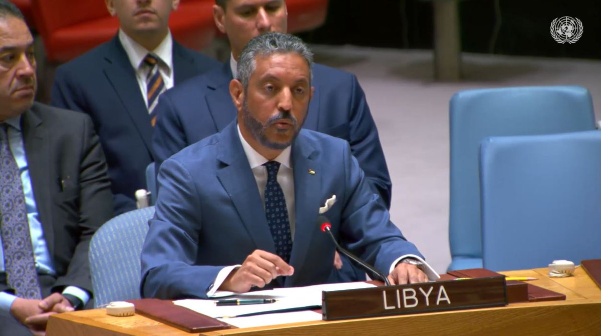 .@LibyaToUN Amb @TaherSonni: 'The world expects you, Mr. @KarimKhanQC, to prove the point of this @IntlCrimCourt, expects you to be courageous and to issue arrest warrants against officials of Israeli regime who have repeated again and again that they want to commit genocidal