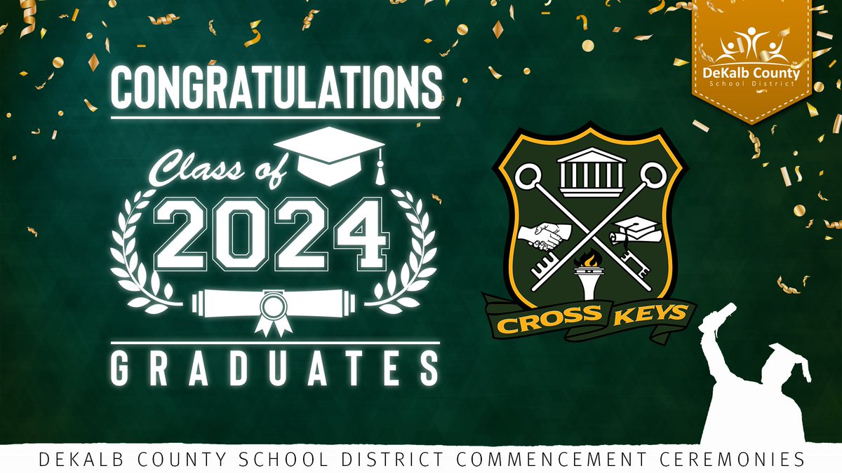 Congratulations Cross Keys High School – Class of 2024 Graduates!!!! 👩‍🎓🎓👨‍🎓 #LetsGo CrossKeys!️🎉 '¡Felicitaciones alumnos! ¡Estamos muy orgullosos de ustedes!' 👏🙌 

#iLoveDCSD💙🧡  #DCSDGrad2024🎓  #iLoveDCSDAlum