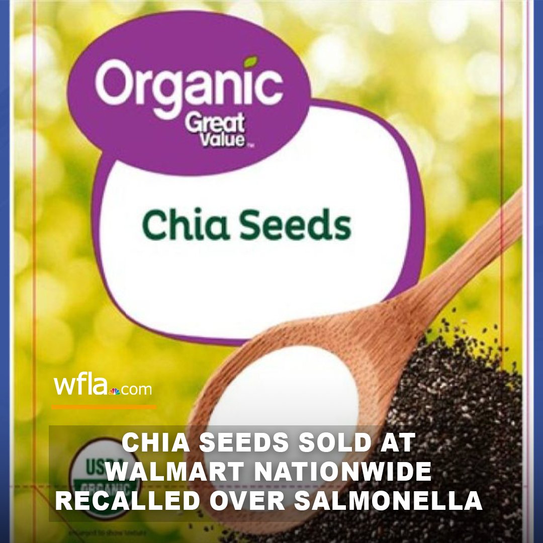 RECALL ALERT ⚠ Black chia seeds sold at Walmart stores nationwide have been recalled over salmonella concerns. DETAILS: bit.ly/4dQuT4e