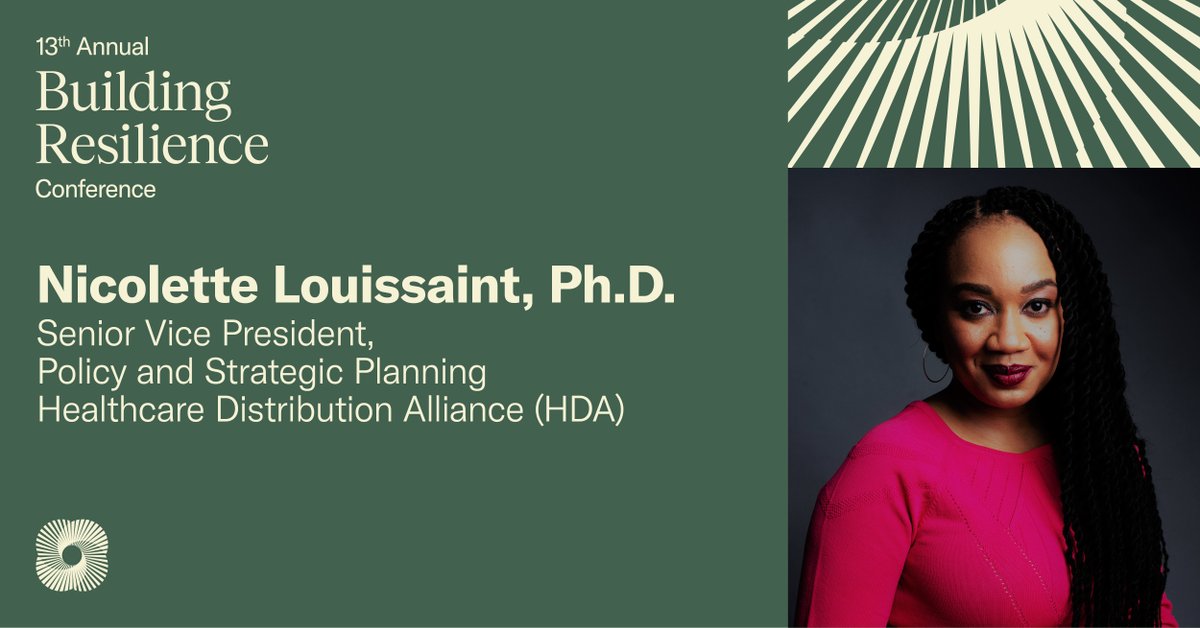HDA - Healthcare Distribution Alliance (@hdaconnect) on Twitter photo Tomorrow, HDA's Nicolette Louissant (<a href="/DrNLouissaint/">Nicolette Louissaint</a>) will speak on a panel about the importance of trust in strengthening resilience during the <a href="/USCCFoundation/">U.S. Chamber of Commerce Foundation</a>'s signature #BuildingDisasterResilience conference. uscc.foundation/3Us8O45 Tomorrow, HDA's Nicolette Louissant (<a href="/DrNLouissaint/">Nicolette Louissaint</a>) will speak on a panel about the importance of trust in strengthening resilience during the <a href="/USCCFoundation/">U.S. Chamber of Commerce Foundation</a>'s signature #BuildingDisasterResilience conference. uscc.foundation/3Us8O45