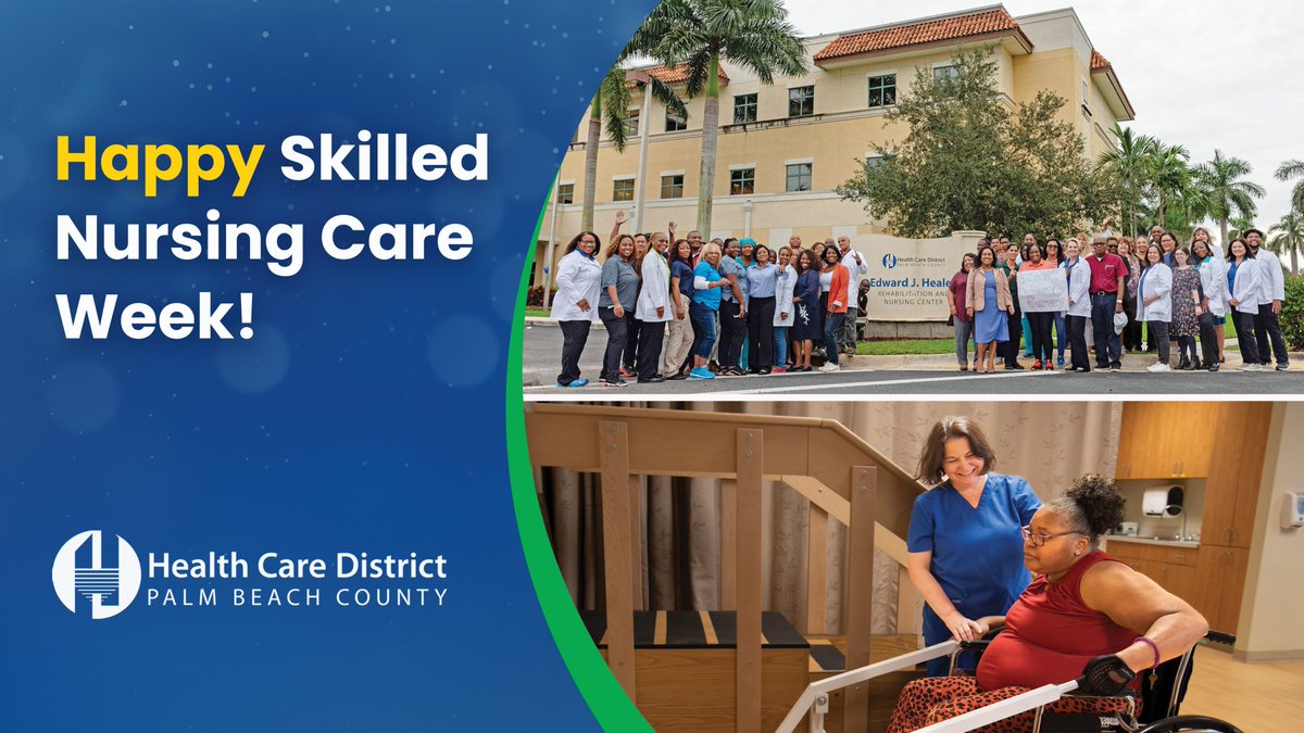 This week, for #NationalSkilledNursingCareWeek, we celebrate the team at our award-winning skilled nursing facility in Riviera Beach. From providing our residents compassionate, high-quality care to providing emotional support, we recognize our nursing home professionals. #NSNCW