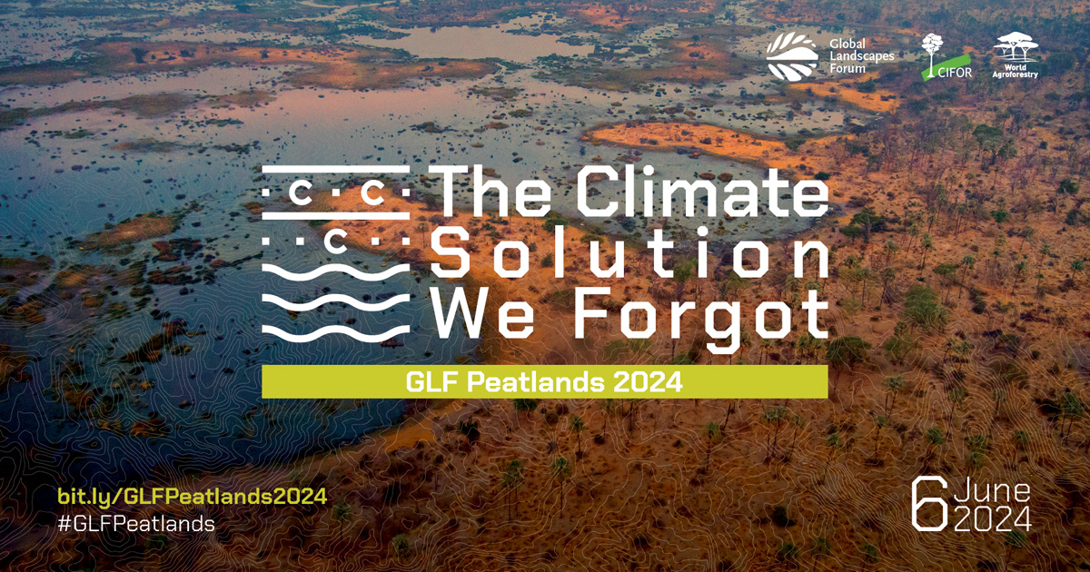 🔴 How to save the world’s peatlands?
Connect with a thousand experts, practitioners and policymakers from all over the world for solutions and action.

📅 06 Jun 2024

📍 Bonn, Germany, and online

#Trees4Resilience
