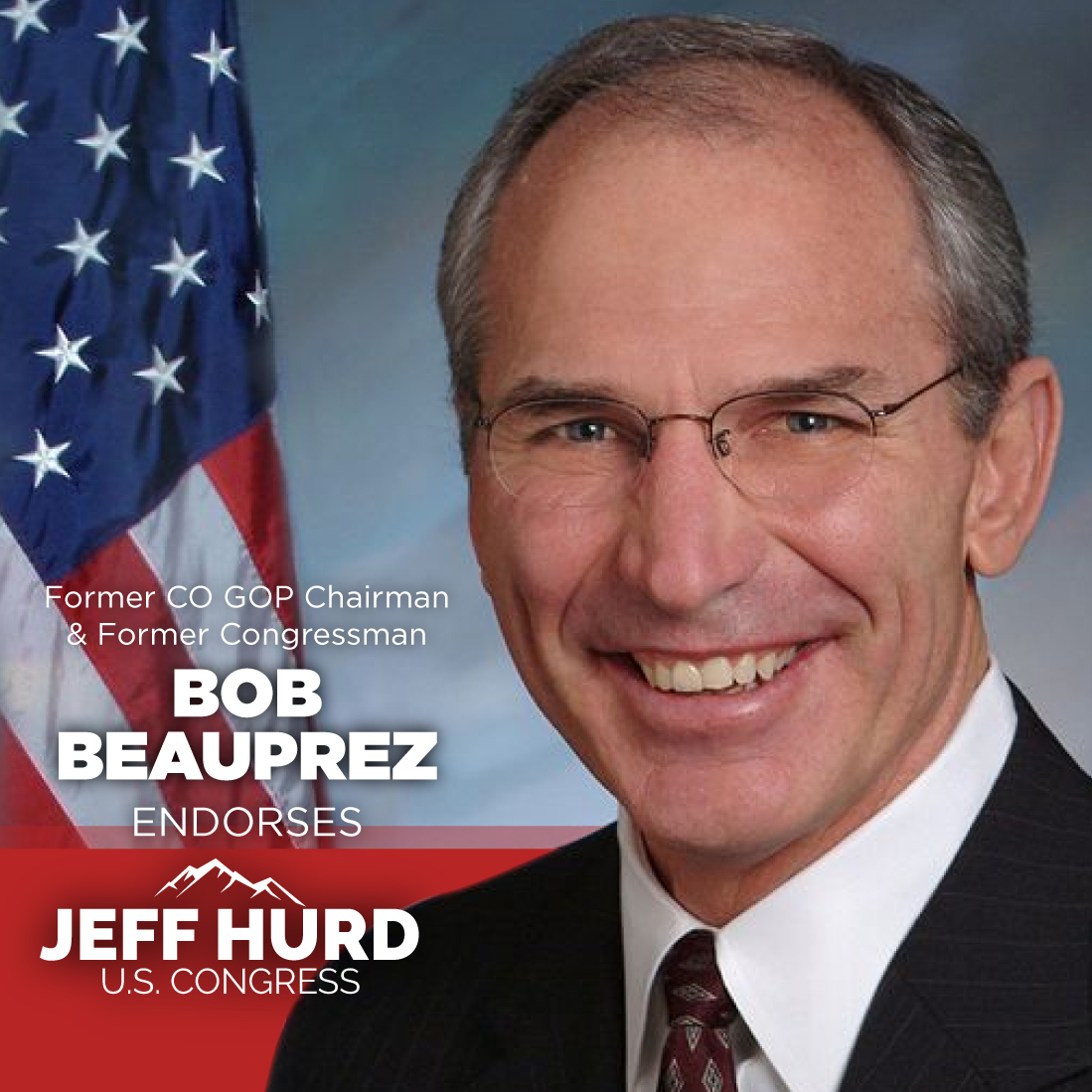 Honored for the endorsement of Former 7th District Rep. Bob Beauprez: 'Jeff Hurd epitomizes the heart and dedication of a true conservative, a commitment he has demonstrated throughout his life. He is not only good-hearted but deeply committed to the values we hold dear.' #co03