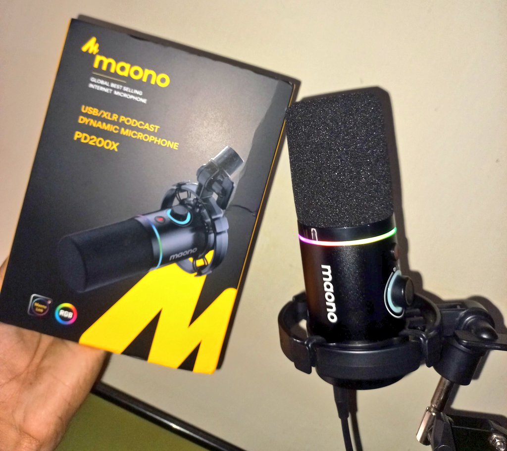 There we gooo.... 👀🚀

Thanks @Maono_Global for this amazing PD200X Microphone 🎙🙏🏻🖤💛

➡️ Unboxing Video coming soon on Channel...