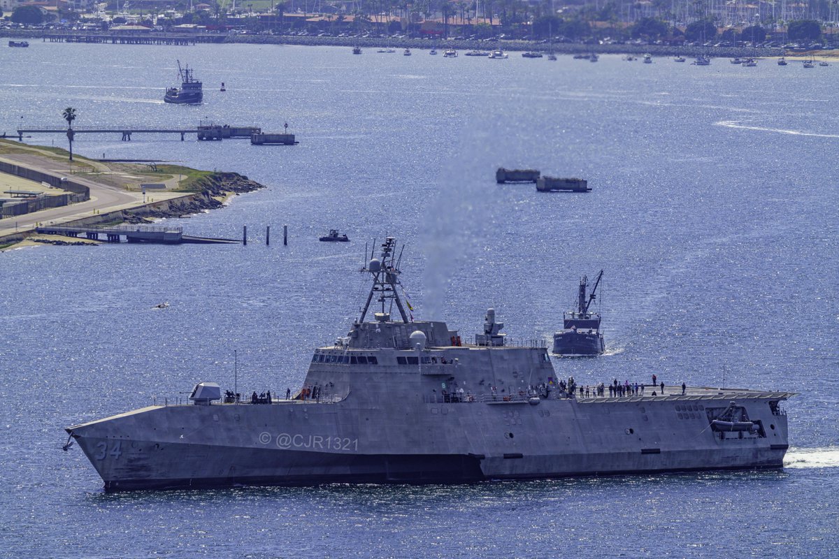 USS Augusta (LCS 34) Independence-variant littoral combat ship coming into San Diego - May 13, 2024 #ussaugusta #lcs34 SRC: TW-@cjr1321