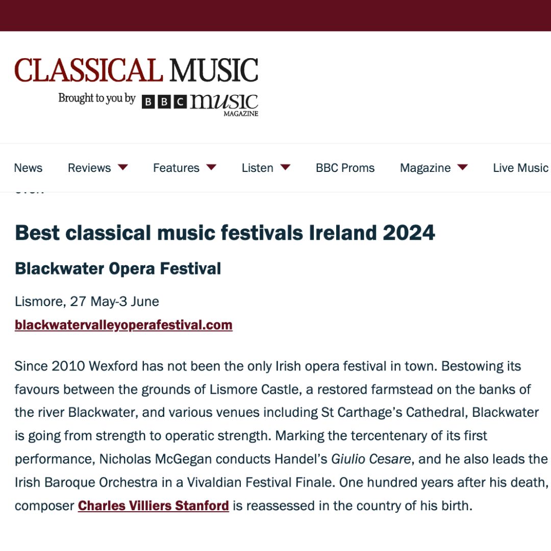 For the second year in a row, @MusicMagazine has listed BVOF in the top European Classical Music Festivals for 2024 🇪🇺🎶 We are honoured to be listed among our Irish friends @Westcorkmusic  & @newrosspnofest.
Read it here👉classical-music.com/live-music/bes…
@journalofmusic @artscouncil_ie
