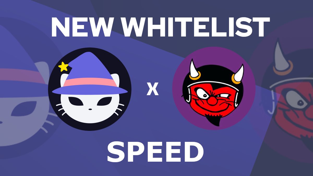 📢 Next Whitelist

$SPEED on $FTM

'SUPER SONIC SPEED DEMON ($SPEED) is a fun and irreverent community coin on the Fantom blockchain. It is an actually memeable and totally organic FTM project created by long-time community members'