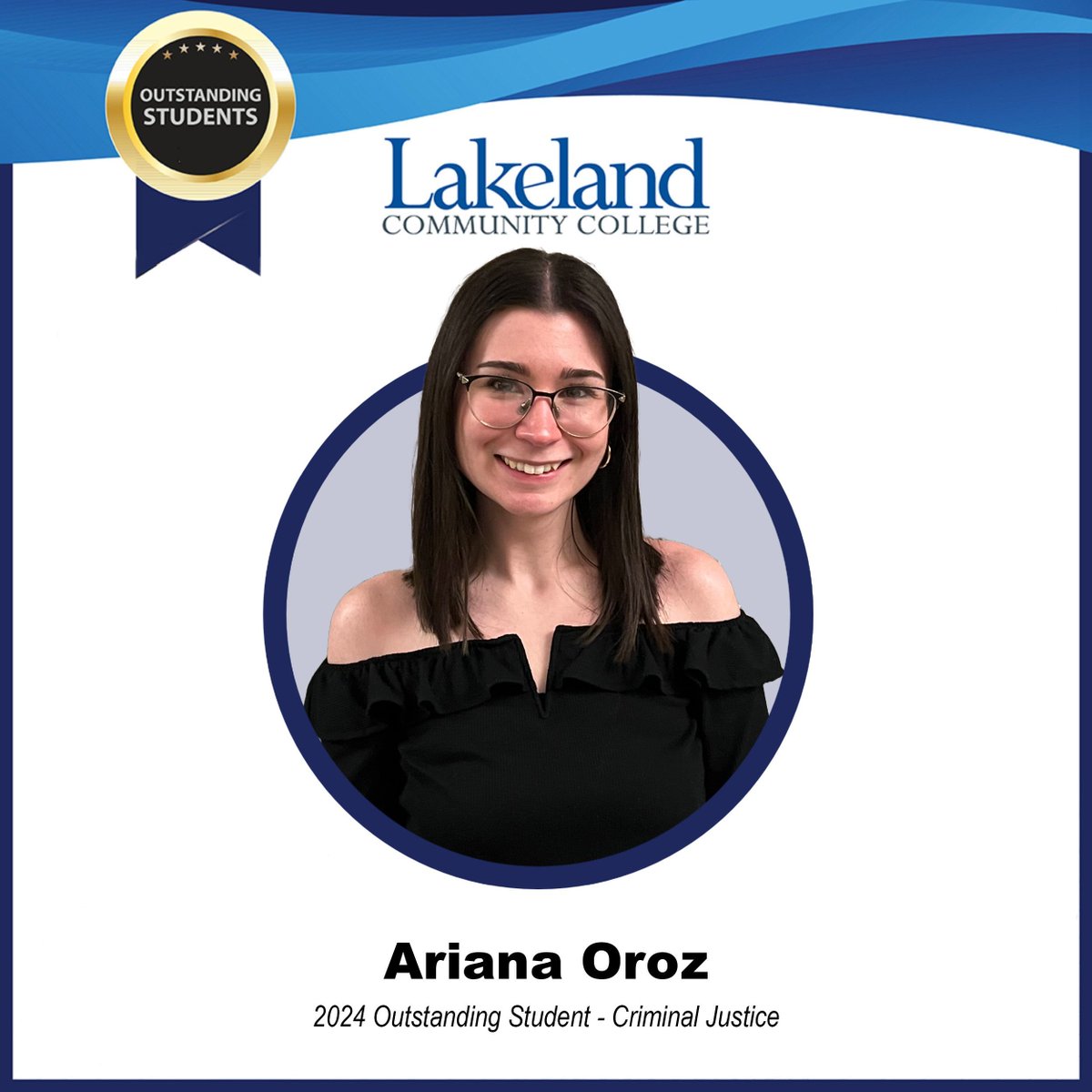 Lakeland Community College is proud to recognize Ariana Oroz as a 2024 Outstanding Student! Ariana exemplifies the spirit of this award, which recognizes exceptional individuals in their field of study. #OutstandingStudent2024