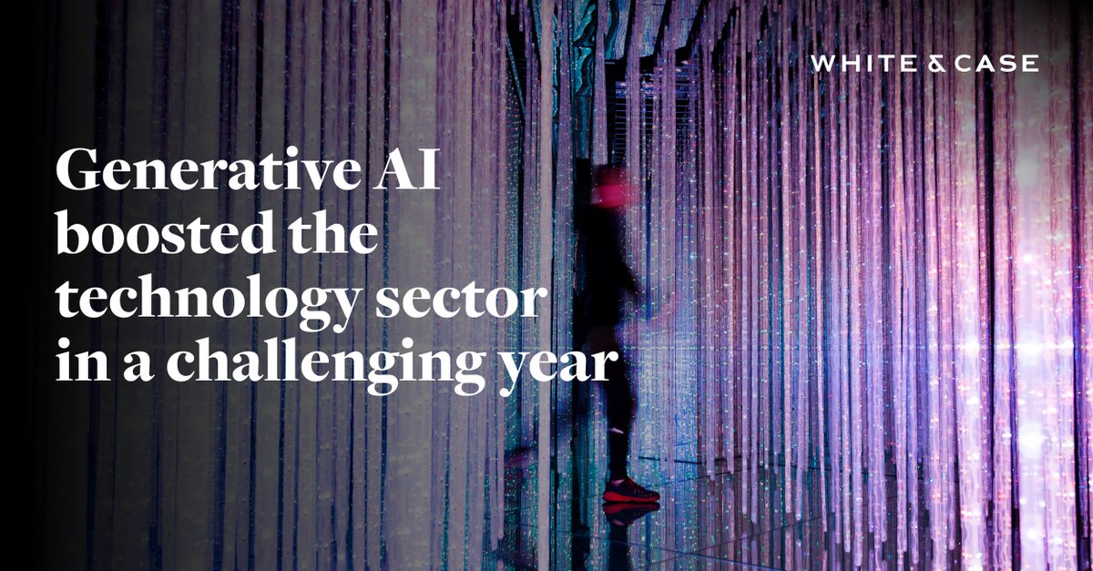 Our latest Annual Review explores how the growth of generative AI is transforming the technology sector after a challenging year. Read it here: whcs.law/49mjbLi #WCAnnualReview #technology #AI