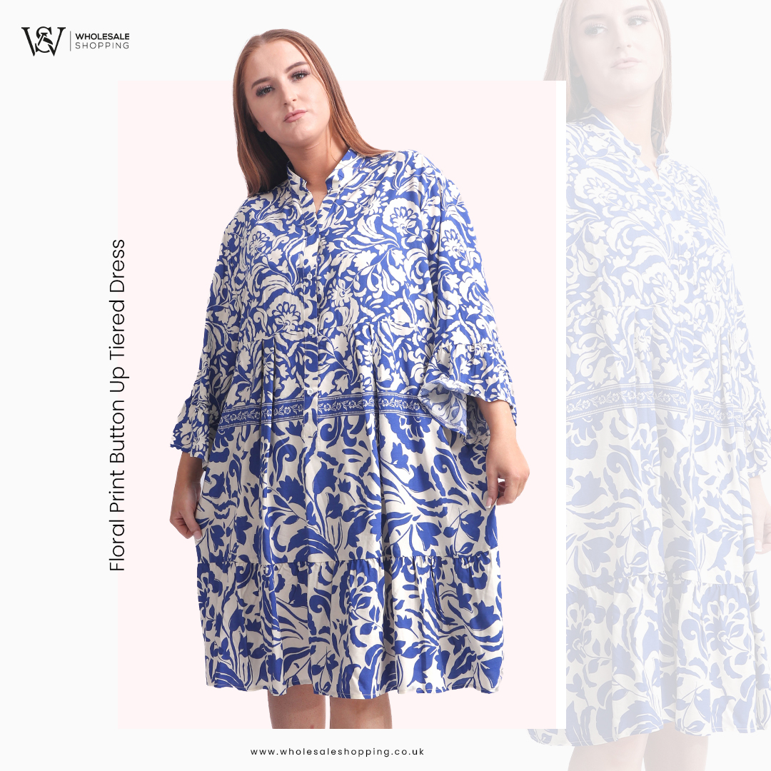 Infuse opulence into your wholesale collection with our Baroque Floral Print Button Up Tiered Dress. A timeless blend of sophistication and charm, perfect for elevating any wardrobe.

Click Now: rb.gy/mh518d

#dress #floralprint #summerstyle #uk #wholesaleshopping