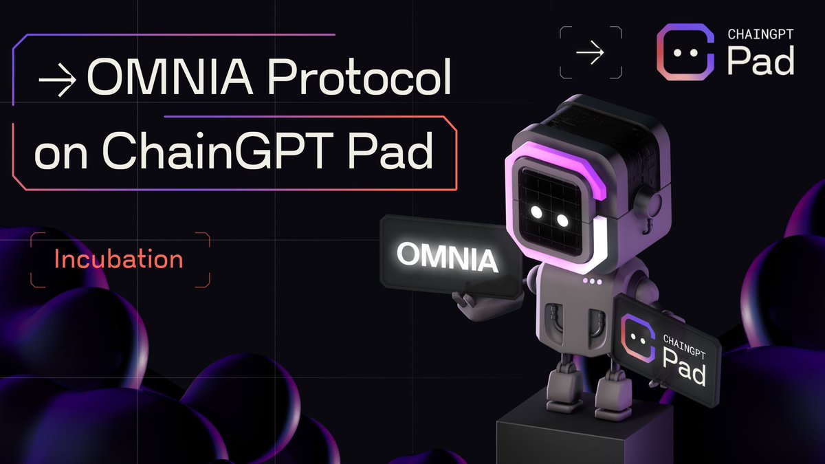 🤩 OMNIA is rocking it! But in case you missed it:

🔗 32 networks across 17 chains
📈 Over 10 million registered users
📲 Over 2.8 million monthly active users
💰 Processing $3 billion in monthly volume

Read more about $OMNIA IDO on ChainGPT Pad⚡️pad.chaingpt.org/buy-token/90