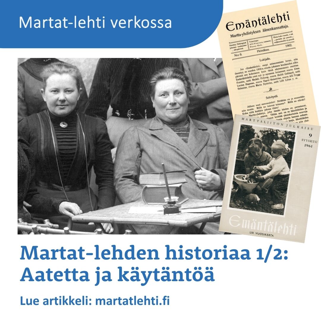 Tiesitkö, että Marttaliiton Martat-lehti on yksi Suomen vanhimpia edelleen ilmestyviä aikakauslehtiä? 🗞️ Sukella lehden mielenkiintoiseen historiaan tämän artikkelin kautta: 👉