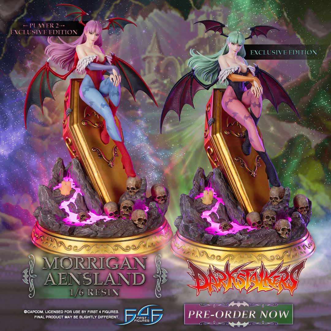 CapcomUSA_'s tweet image. Pre-orders for the @First4Figures Darkstalkers - Morrigan Aensland 1/6 resin statue are NOW OPEN! Take advantage of the EARLY BIRD OFFER by placing your order before 17th June 2024 and don’t miss out on this limited time offer! 

🦇 first4figures.com/groups/darksta…
