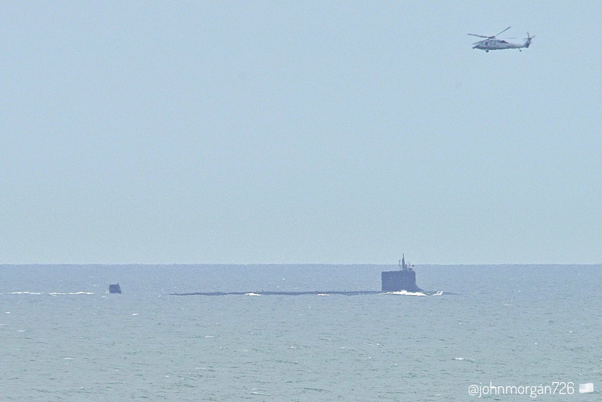 USS Washington (SSN 787) Virginia-class Block III attack submarine leaving Norfolk, Virginia - May 14, 2024 #usswashington #ssn787 SRC: TW-@johnmorgan726