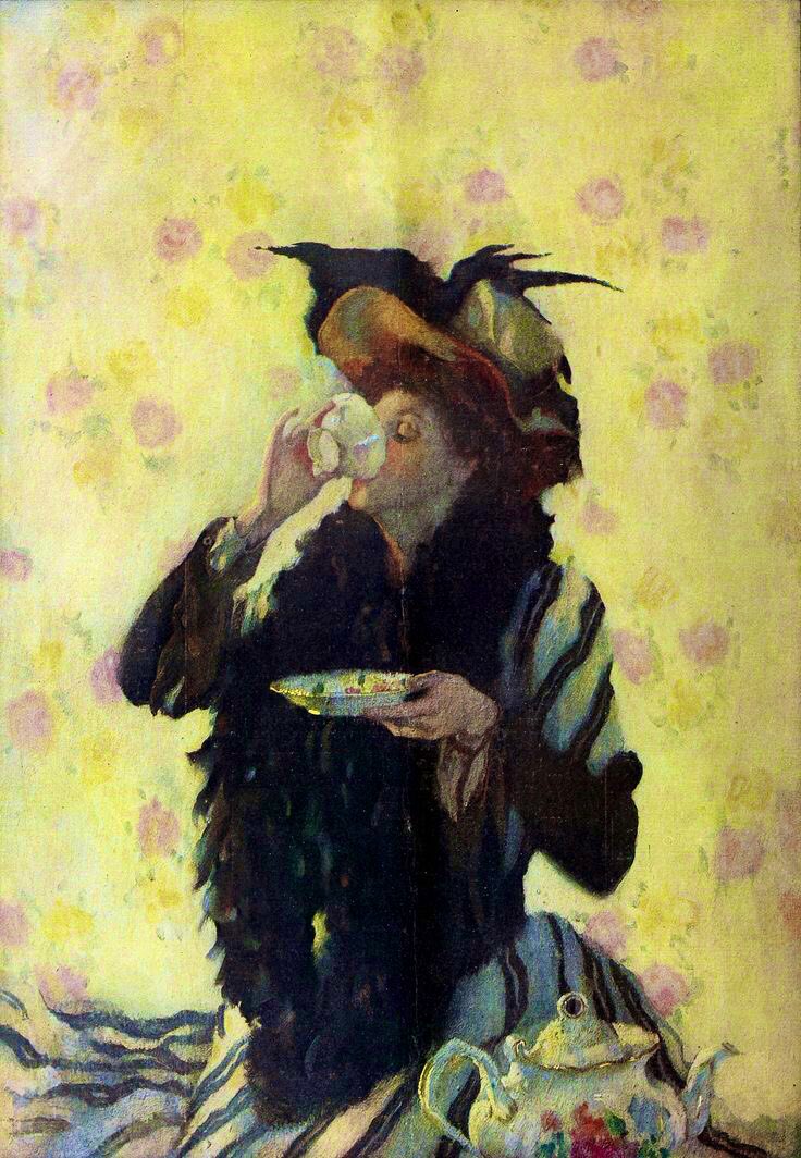 Lilian Westcott Hale (1880 – 1963) A Cup of Tea