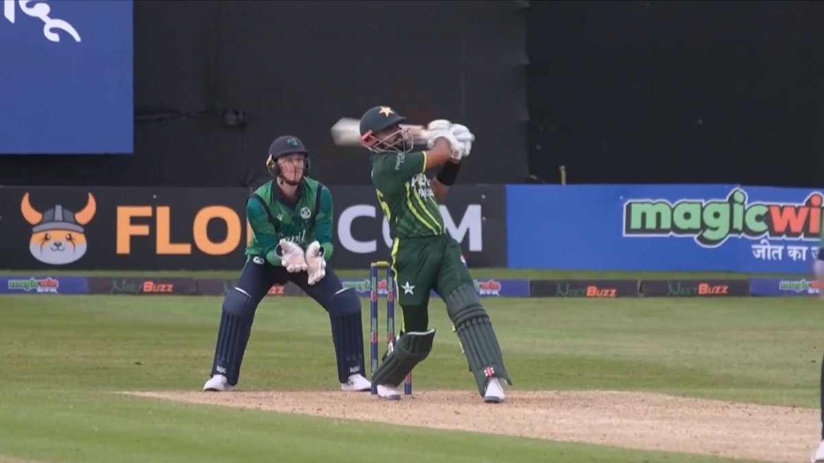 Babar Azam smashed 4 sixes in an over against Ben White! 🤯

#IREvPAK | #PakistanCricket