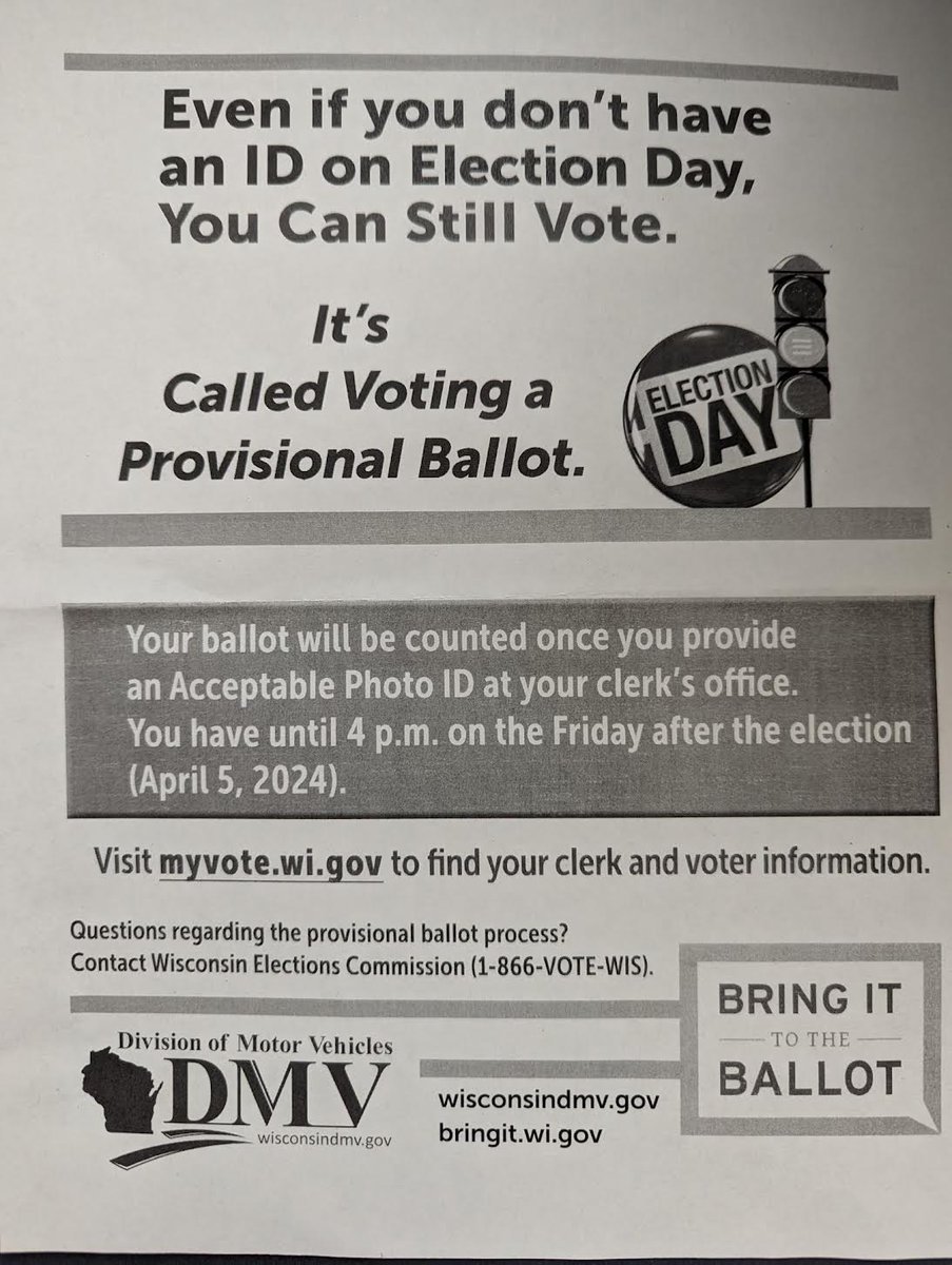 Dear @WisconsinDOT. When did the DMV become a Get Out The Vote organization paid for by taxpayers? Please explain. Thank you. @ErinJoyce @JonesNed @ronheuer @chadennisTX @willmartinWI @WIYRs @mkegop @WICRs @a1policy @a1policy @ReformingGovt @TPPFelections @voterconfidence