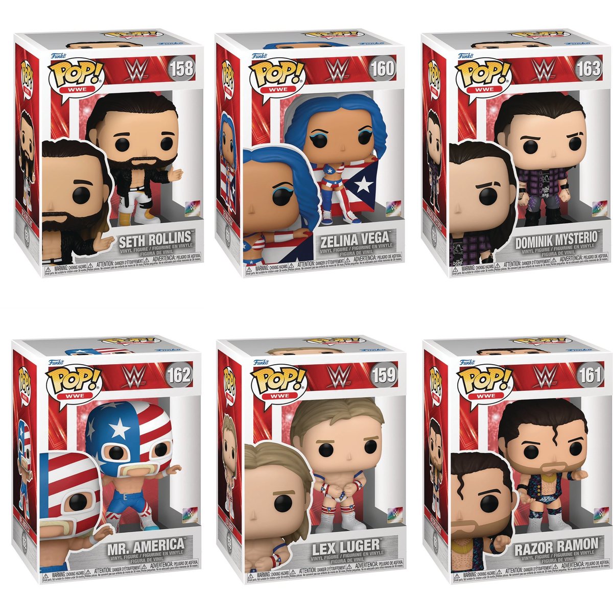 First look! WWE fans check out the brand new wave of Funko POPs! Dropping at the links below this week ~ thanks @funkoinfo_ ~
EE ~ fnkpp.com/Drop
Amzn ~ fnkpp.com/Amzn
#Ad #WWE #FPN #FunkoPOPNews #Funko #POP #POPVinyl #FunkoPOP #FunkoSoda