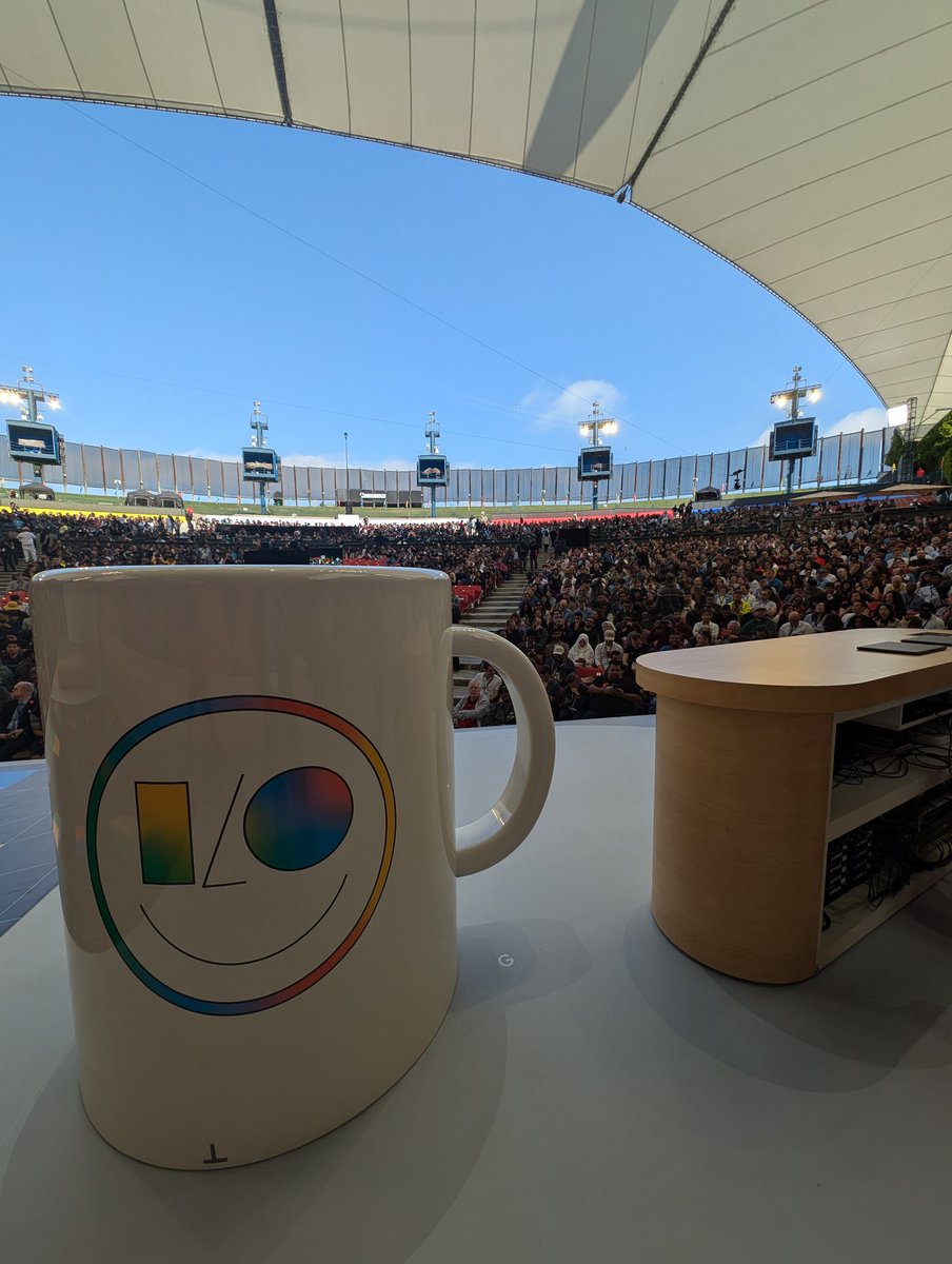 A beautiful day for #GoogleIO Almost showtime!