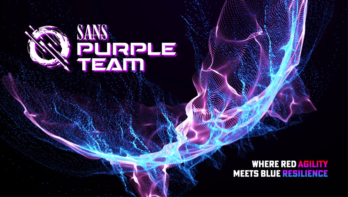 SANS Purple Team Curriculum will teach you how to bring your teams together to improve your security posture. Want to learn more about what Purple Teaming or why you should enroll your team in Purple Team courses? Learn more here: sans.org/u/1v24