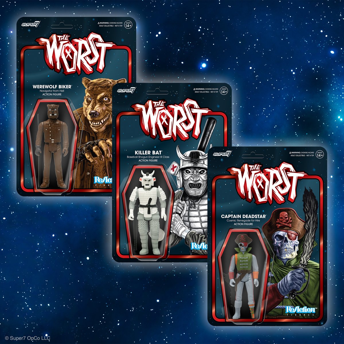 The most terrible villains aren’t always the ones with the big plans for global destruction or galactic rule. No, it’s the ones that thrive on randomly sowing murder, mayhem, and chaos that are The Worst! Available now at Super7.com! bit.ly/3QN7E14 #Super7