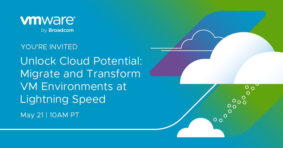 Join @esg_global, @VMware, and @GoogleCloud on May 21 to learn how to de-risk your cloud migrations and unlock your cloud's potential: brighttalk.com/webcast/19326/… Hear ESG's latest cloud migration research and how to overcome migration concerns with Google Cloud VMware Engine.