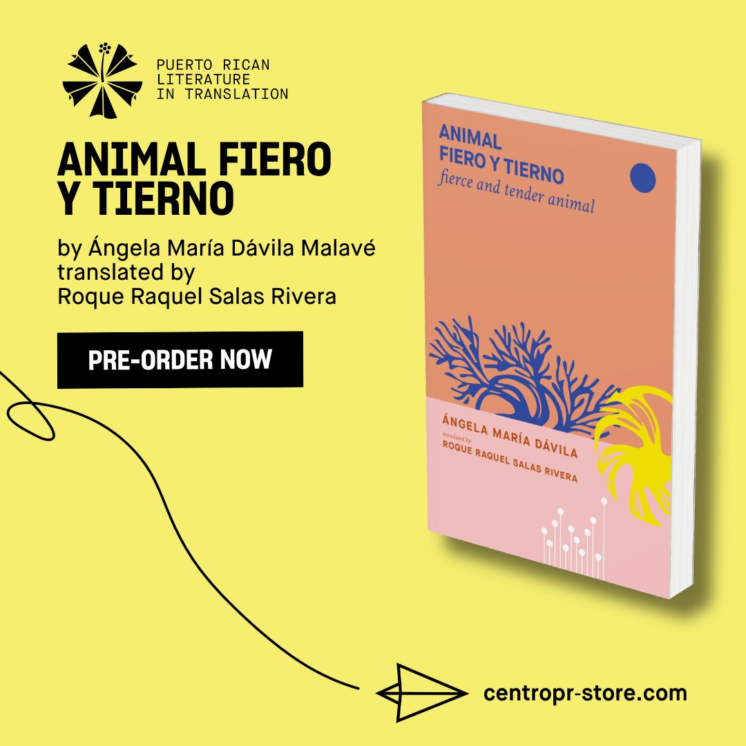 Announcing the new CENTRO Press with 5 new collections!

🌺 Puerto Rican Literature In Translation
📂The Diasporican Archives Chapbook Series
🖼️Puerto Rican Arts
🌊Puerto Rican Studies
📖 Diasporican Library

Pre-order the first book → centropr-store.com/animal-fiero-y…
