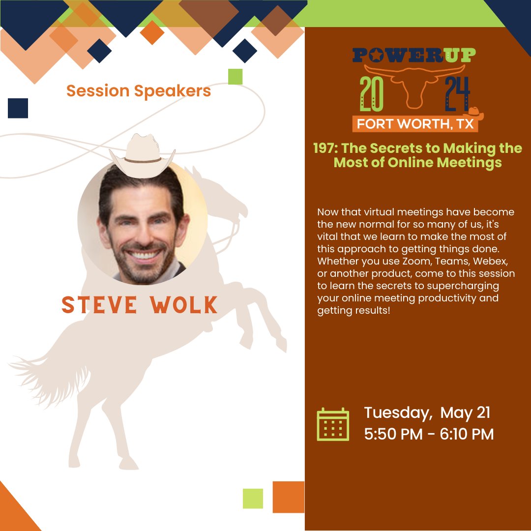 6 MORE DAYS TIL #POWERUp2024 ! There are so many amazing sessions available for you and your team, including this one by Steve Wolk. Make sure to check it out May 21 in Fort Worth! 

#COMMONisaCommunity #COMMONeducation #IBMieducation