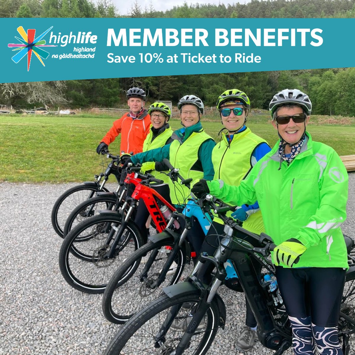 ⭐️ Member Benefits ⭐️  🚲 Save 10% at Ticket to Ride Discover more benefits with High Life Highland: hlh.scot/4466yTB #MemberBenefits #MakingLifeBetter
