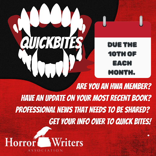 Do you have an update on your most recent book? Professional news that needs to be shared? Get your info over to Quick Bites. The submission deadline is the 10th of every month. Submission guidelines here: x.com/horrorwriters/… #HorrorWriters #horror