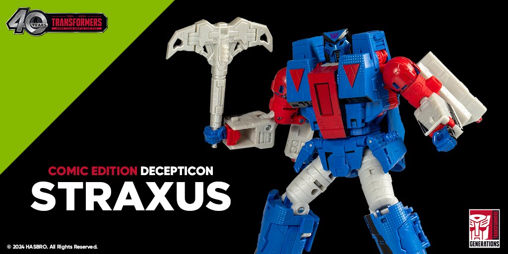 Decepticon Straxus melts down Autobots & now he's leaping out of the comics & into your collection. #Transformers Generations Comic Edition Decepticon Straxus is available for pre-order exclusively on #HasbroPulse at 1pm ET for Pulse Premium members and 2pm ET for all fans!