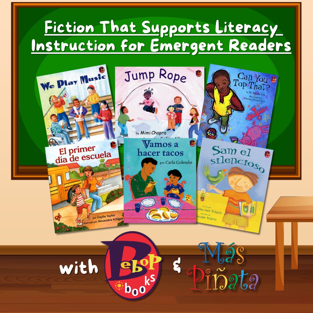 📚Lee & Low's Sole-Source imprint, Bebop Books, supports literacy instruction for emergent readers with dual language titles! ➡️Want to learn more? Check out our collections at leeandlow.com/imprints/bebop… then reach out to us at quotes@leeandlow.com so we can get started together!