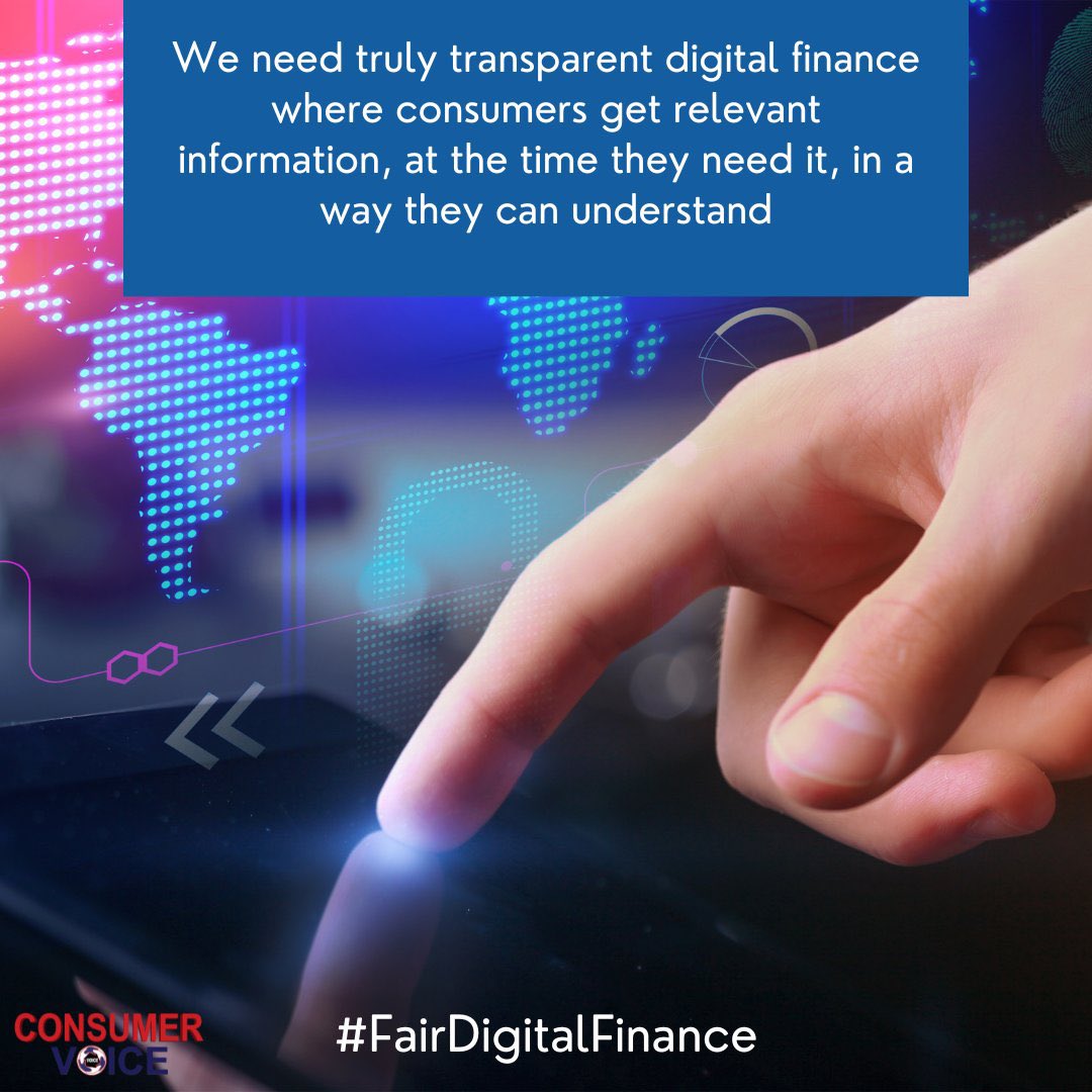 Consumers are entitled to informed choices concerning their financial well-being. We stand alongside @Consumers_Int in urging for increased transparency to empower consumers in navigating digital finance. #FairDigitalFinance #TransparentDigitalFinanceForConsumers