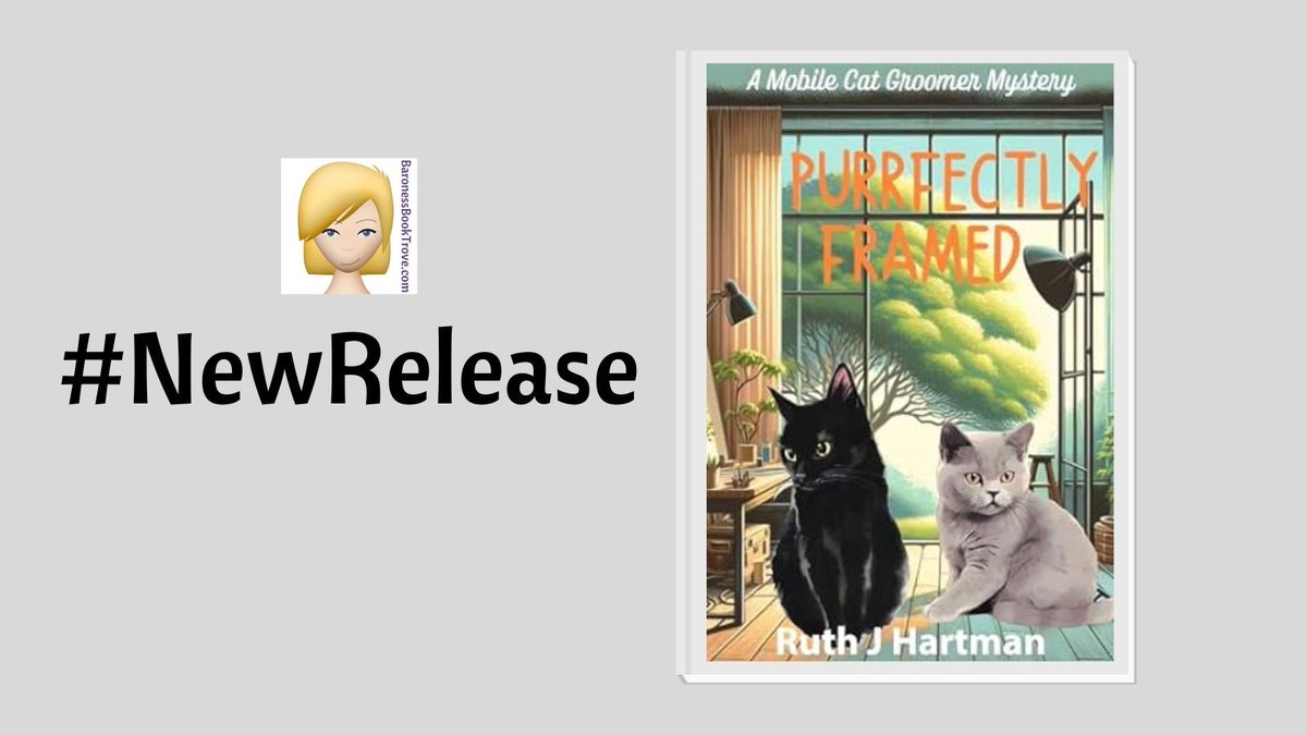 Hi! Here’s an awesome new cozy animal mystery called PURRFECTLY FRAMED by @RuthjHartman is available now and it is the 2nd book in the Mobile Cat Groomer Mystery series!
#cozyanimalmystery #MobileCatGroomerMystery #book #newrelease #booklover #bookworms #booknerds #bookaholic