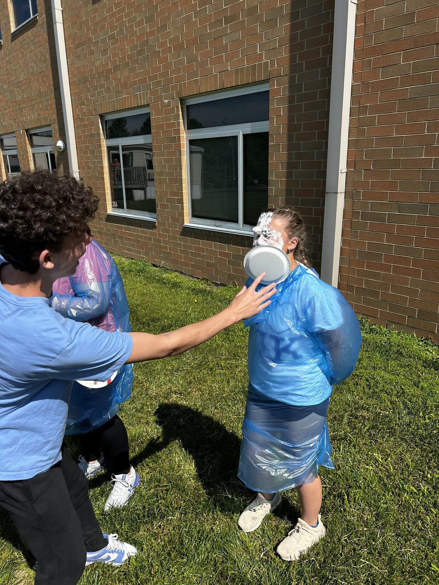 Had a blast getting pied yesterday with Leah!