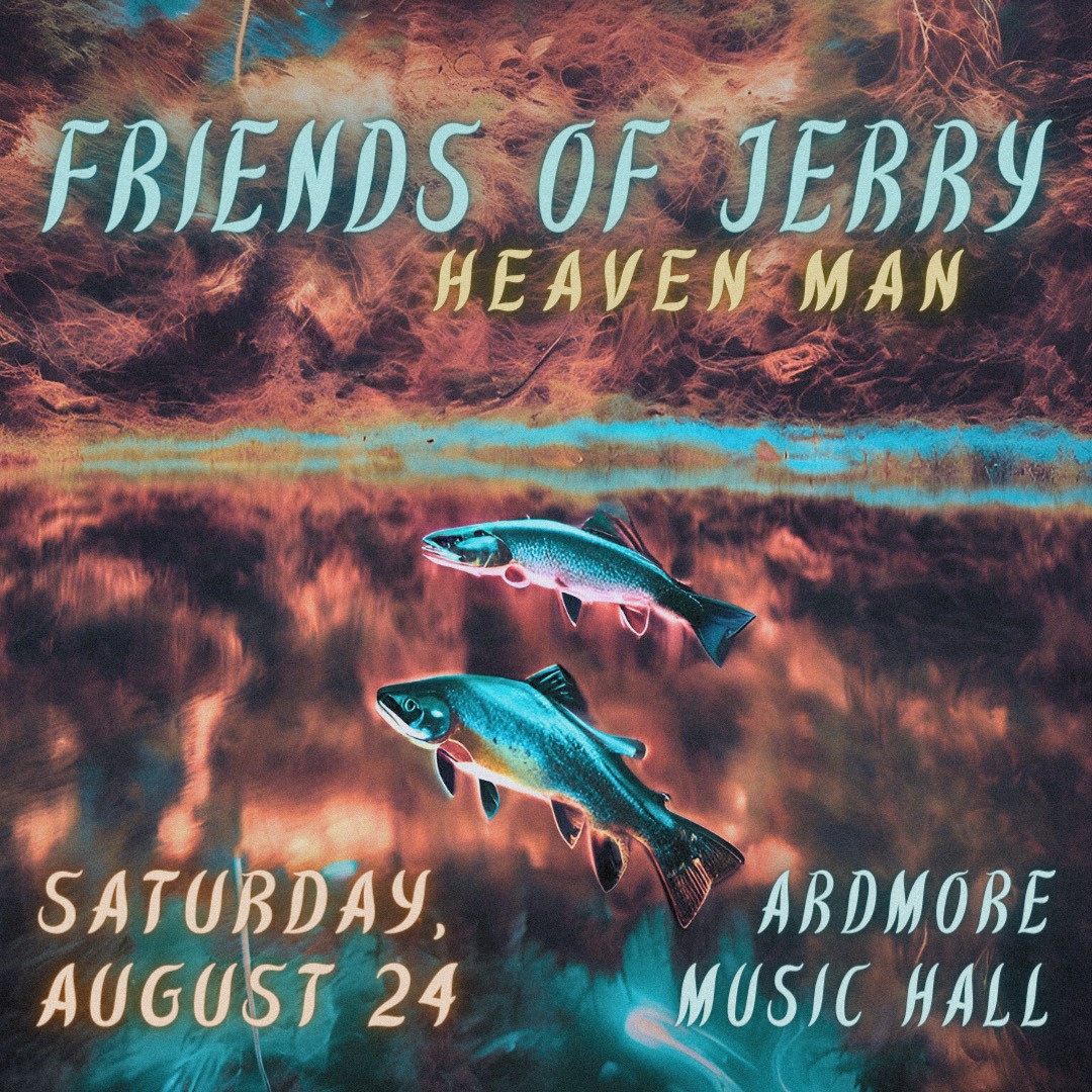 Drawing from punk, post rock, shoegaze, krautrock, and jazz, Friends of Jerry is unlike any Grateful Dead tribute to hit our stage ⚡️🐟 Get a dose of FOJ with opening guest Heaven Man this summer 🎟️ bit.ly/FOJ_AMH24