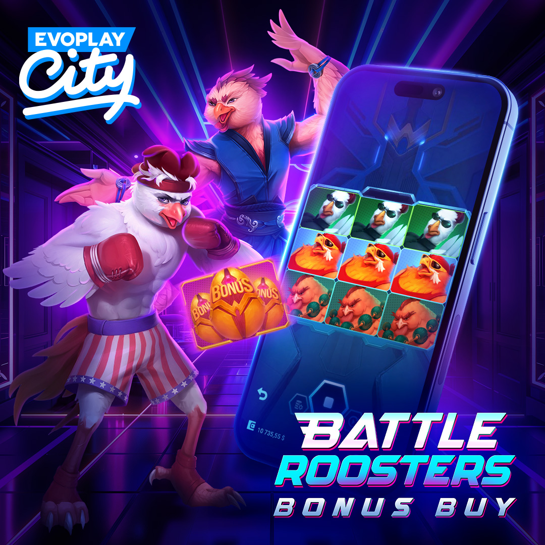 Battle Roosters #BonusBuy, the next thrilling instalment of the dynamic spectacle, features fiery feathered friends ready to clash in legendary battles. 

#GamblingX #slotonline #casinogames #begambleaware