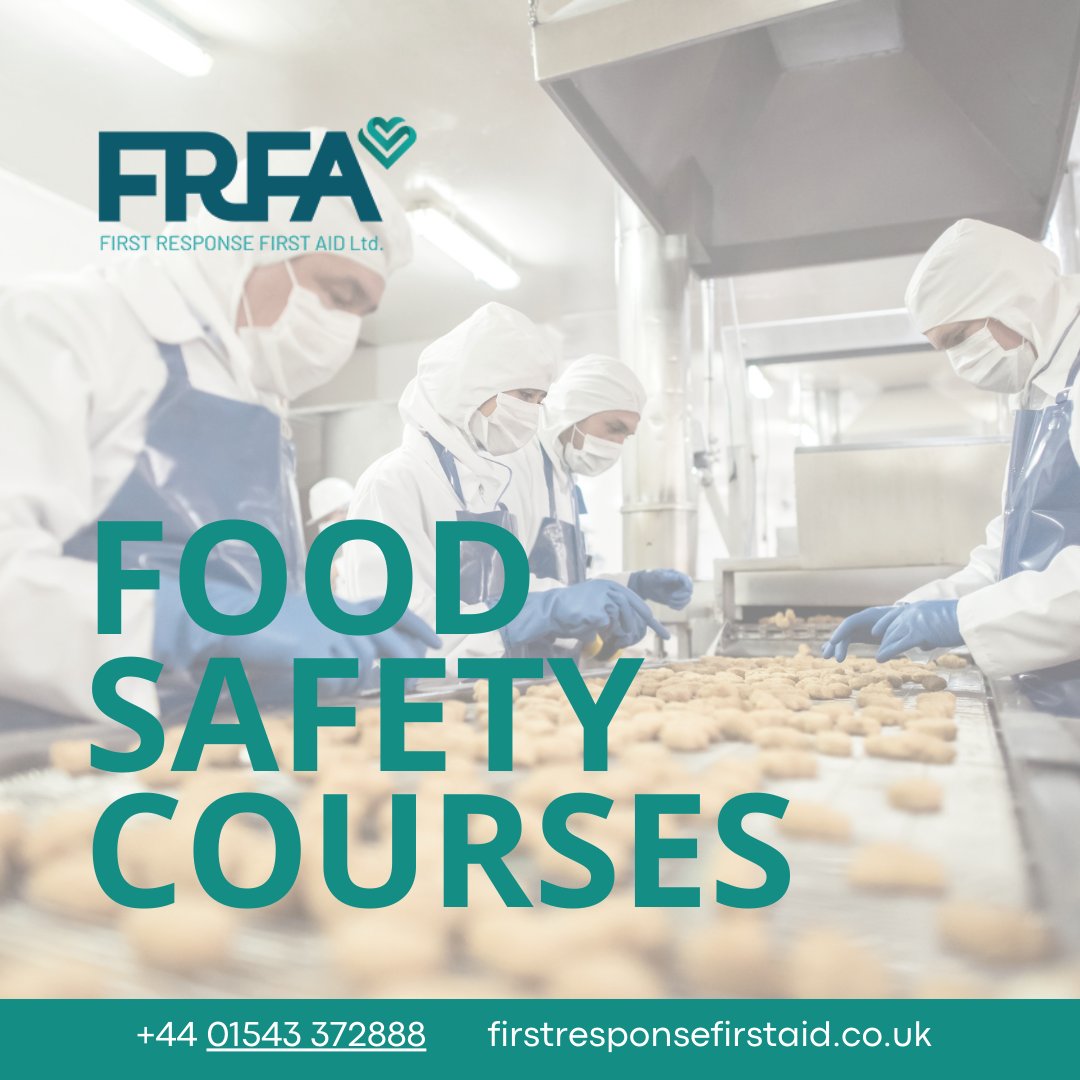 🍽️ Enhance your team's food safety skills and support your staff to uphold the highest standards of food hygiene with our Food Safety Courses. 
firstresponsefirstaid.co.uk/food-safety-co… 
#firstaid #firstaidtraining #firstaidcourse #healthandsafety