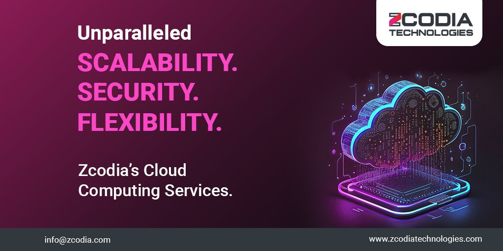 zcodia's tweet image. Transform your business with Zcodia&apos;s Cloud Computing Services!  ☁️💼 
zcodiatechnologies.com
.
#Zcodia  #FlexibleComputing #CloudComputing
#CloudServices #HybridCloud #MultiCloud #CloudSecurity #CloudMigration #Serverless
#DevOps #ZcodiaCloud #UnleashYourPotential