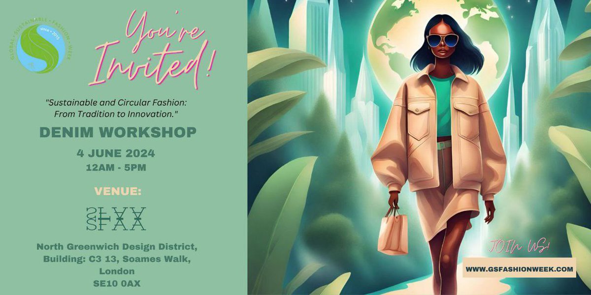 If you can’t make it to #GlobalSustainableFashionWeek over in Hungary by <a href="/Divatliga/">GSFW by National Fashion League Hungary</a> why not check out 
rb.gy/cqg0wc with <a href="/tildart/">Pam Brennan</a> here in London