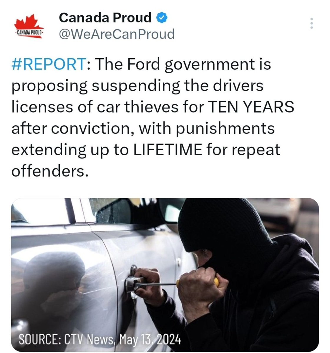 Thief 1 'Hey are you ready to steal some cars today?' Thief 2 ' Can't my driver license is suspended 😒' Liberal logic #TrudeauDestroyingCanada