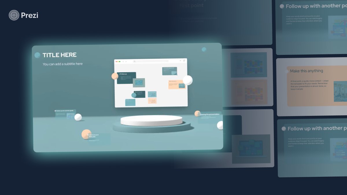 prezi's tweet image. Wow your teams or clients with our new presentation template made for product demos. 💼🔥 Designed to captivate your audience and showcase your offerings like never before.

Try it out at prezi.com.

#productdemo #presentationtemplate #AItemplate #AItools