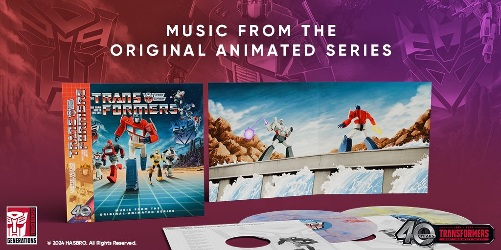 Celebrate the 40th Anniversary of #Transformers with The Transformers - Music from the Original Animated Series, Optimus Prime & Bumblebee Edition, featuring 42 tracks: 40 from the original score, 1 with previously unreleased cues, & a new celebration remix of the classic theme!