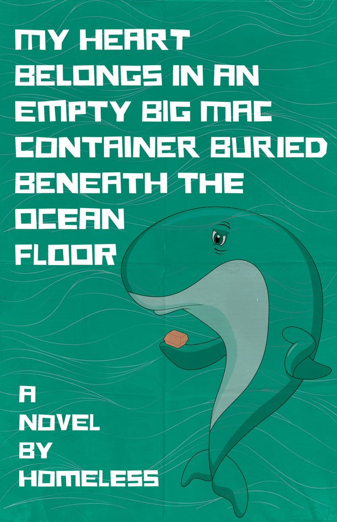 Today is a great day. No sad-looking blue whales in sight. My second novel, “My Heart Belongs in an Empty Big Mac Container Buried Beneath the Ocean Floor,” is now officially available to pre-order from @CLASHBooks. Hell yeah. Let’s go. Xoxo clashbooks.com/new-products-2…
