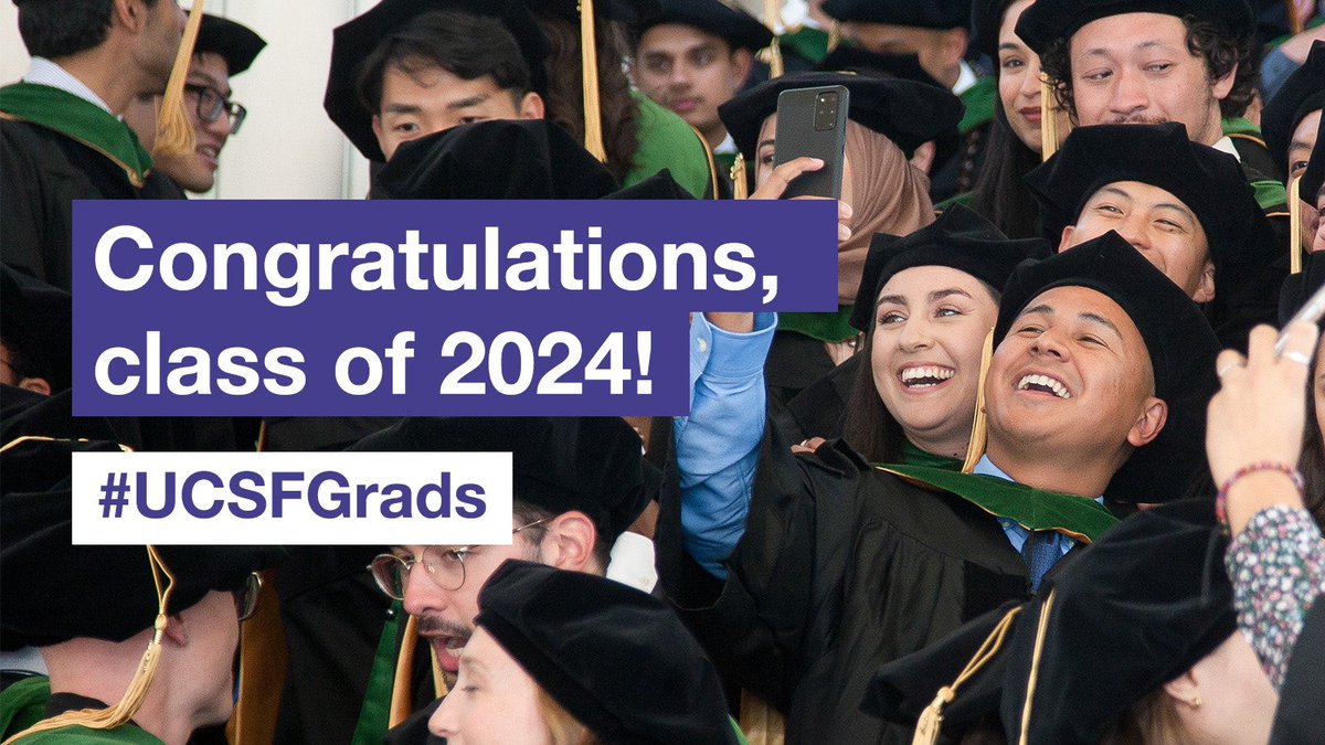 Cheers to the amazing class of 2024! 🎉 As you prepare to step into a new chapter, don't forget to share your memorable moments with us tagging #UCSFGrads.