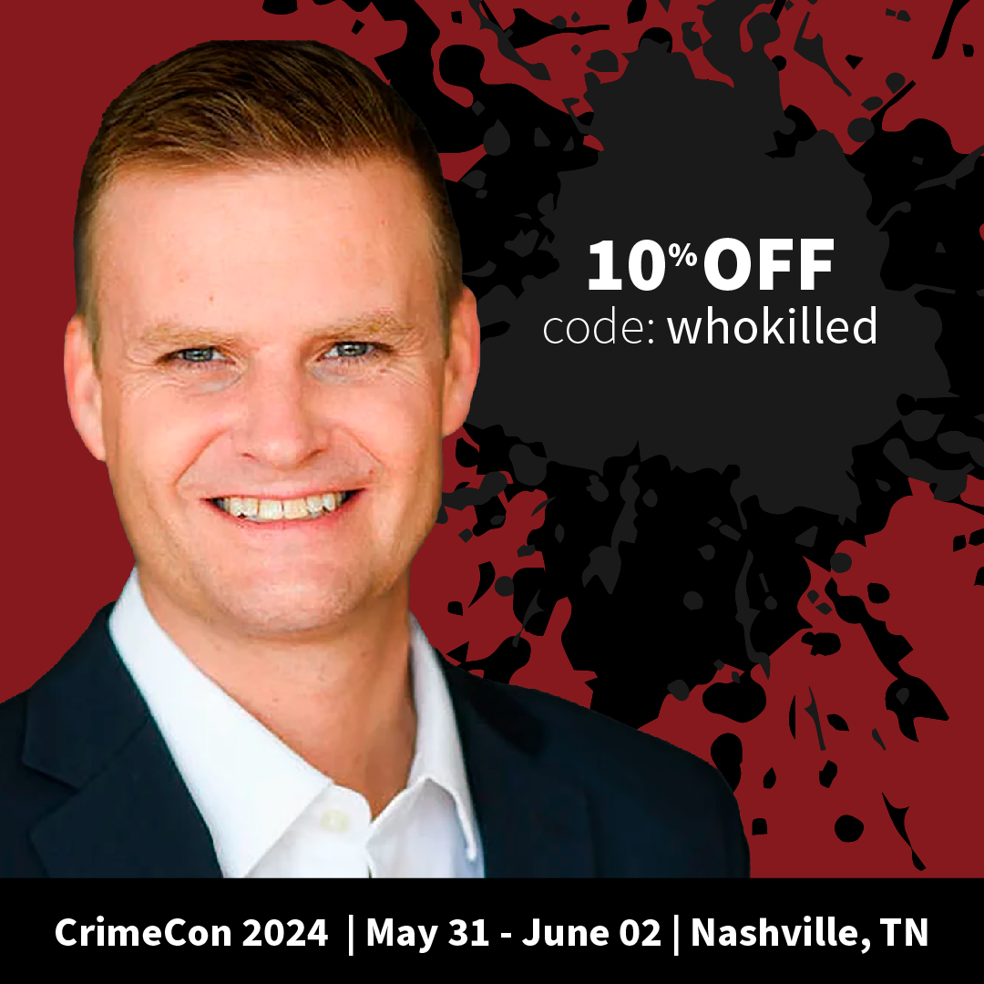 Are you ready for CrimeCon?! This immersive, weekend-long event starting May 31st through June 2nd, is dedicated to all things true crime & mystery! hubs.lu/Q02sWDvm0 Enter Code: whokilled for 10% off 🎟️ Meet the host of Who Killed...? Bill Huffman @bhuffmanIII